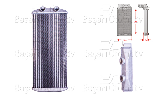 WISCO 3143190-00 | Kalorifer Radyatörü Brazing 290X138 mm Citroen Berlingo 1.6 HDI C4 1.6 16V 1.8 I 2.0 HDI Peugeot Partner 1.6 HDI 16V 08 >