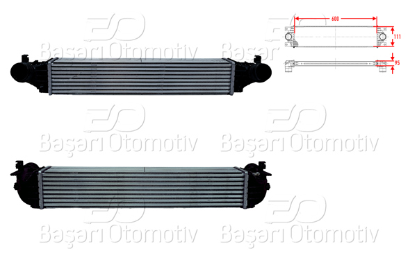 WISCO 2113870-00 | Turbo Radyatörü (Intercooler) 600X111x95 Opel Astra K 1.4 T 15 >