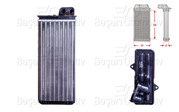 AUTOLUX 2143021-22 | Kalorifer Radyatörü Mekanik 332X157 mm Opel Movano A (X70) 2.8 Dtı (Jd) 98-01 Renault Master II (Jd) 2.5 DCI Nissan Interstar (X70) 2002-2006