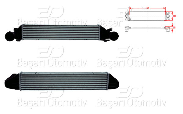 WISCO 3113840-00 | Turbo Radyatörü (Intercooler) 650X130x55 Mercedes-Benz Benz W203 C180 C200 CDI C200 Cgı C220 CDI C230 C270 CDI C160 C180 C209 CLK 200 Cgı 200 Kompressor 270 CDI 00 >