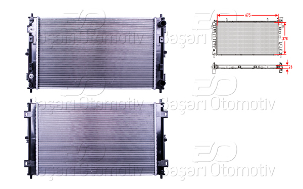 WISCO 3114030-00 | Su Radyatörü Brazing At 619X389x32 Chrysler Stratus Cabrıo (Ja) 95-01