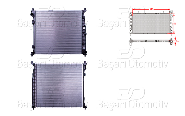 WISCO 3114095-00 | Su Radyatörü Brazing At 595X558x26 Mercedes-Benz Gl-Gls (X166) 350 CDI 12-15 / Gle (W166) 350D 15-19 / Ml (W166) 250 CDI 11-15