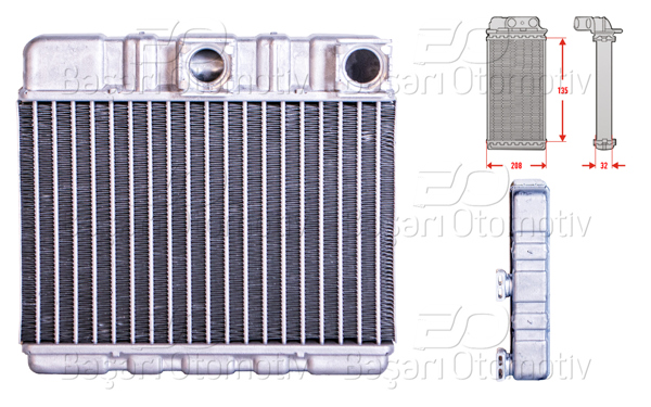 WISCO 3143554-00 | Kalorifer Radyatörü Brazing 135X208 mm BMW E46 316 I 318 D 318 I 320 I 325 I BMW X3 18D 20 D 25 I 30 D 30 I 35 D 98 >