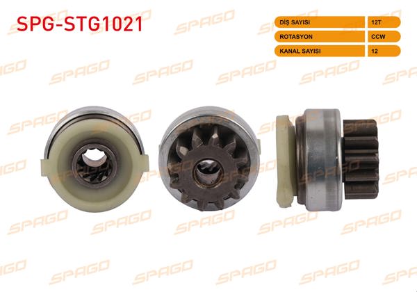 SPAGO SPG-STG1021 | Mars Dişlisi 12 Dıs Ccw 12 Kanal Ford Transit V362-V363 2.4 TDCI