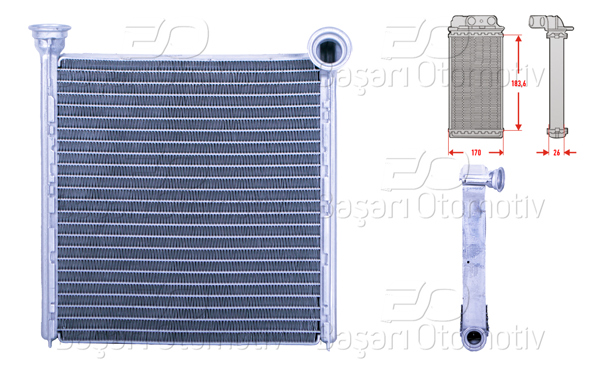WISCO 1143002-00 | Kalorifer Radyatörü Brazing VW Golf7 Passat Tiguan A3 Leon Touran