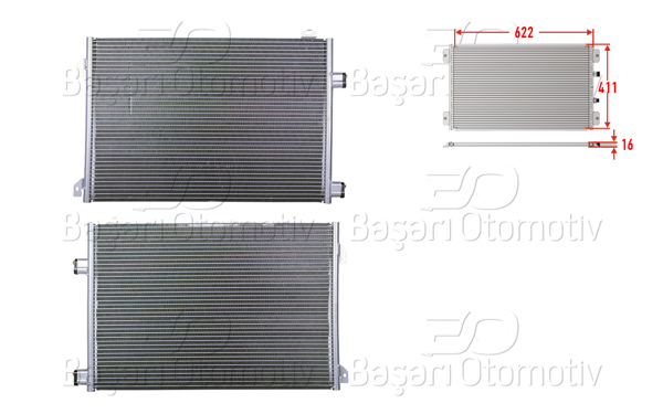 WISCO 3143092-00 | Klima Radyatörü 622X411x16 Renault Clio 2 1.5 DCI Symbol 1.5 DCI Thalia 1 1.5 DCI D 01 >