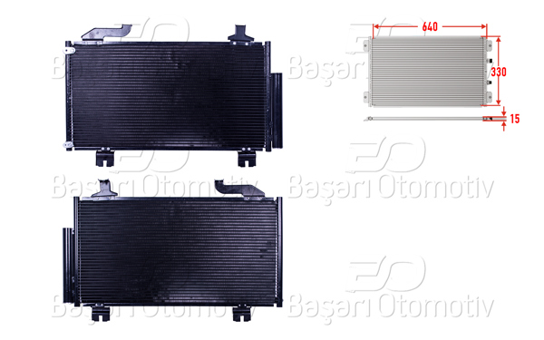 WISCO 3143526-00 | Klima Radyatörü 640X330x15 Honda Accord 2.0. 2.4 08 >