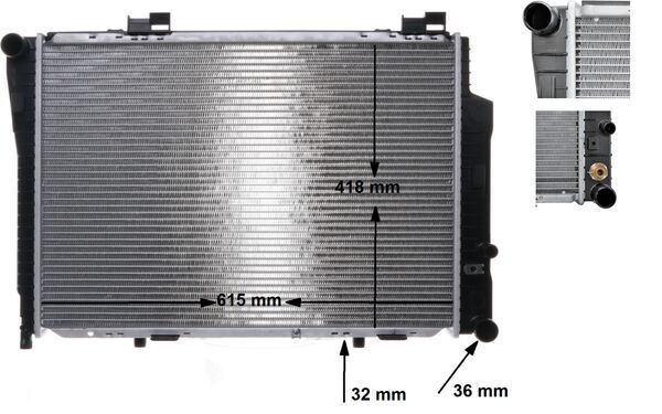MAHLE CR270000S | Radyatör 202 / 210 180 / 200 (K.Lı) (Cr270000s)