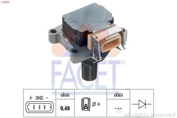 FACET 96062S | Ateşleme Bobini BMW E36 E34 E32 E38 E31 M50 B25 (256S1) 90 (Başlıksız)