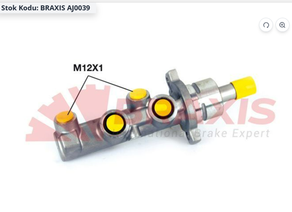 BRAXIS AJ0039 | Fren Ana Merkezi Fiat Stilo 1.2 1.6 1.9 JTD Dmtj 01 > 06 22.20 mm