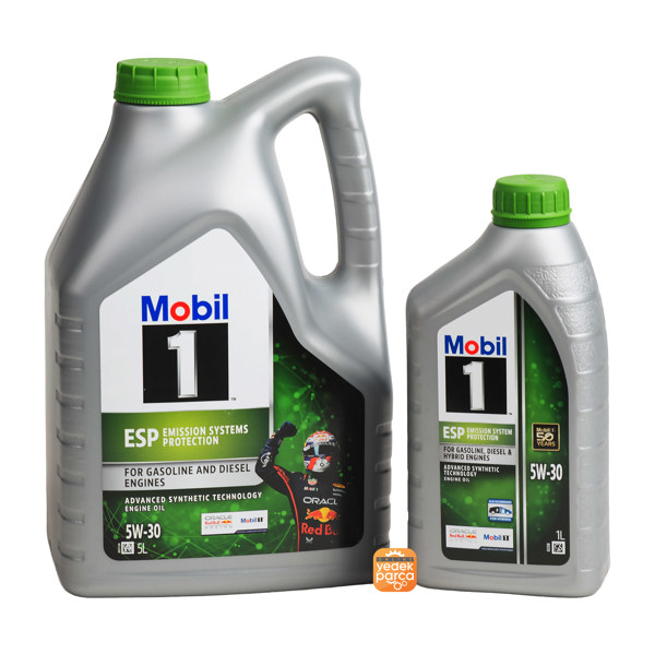 Mobil 1™ ESP 5W-30 Motor Yağı (5+1 Litre) 6 LT Üretim Tarihi 2025
