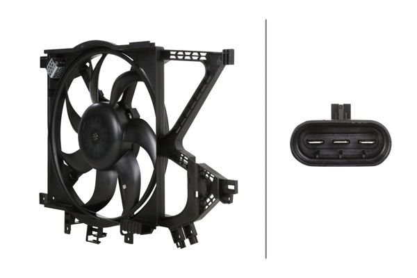 HELLA 8EW366421411 | Fan Motoru Davlumbazlı Opel Corsa C Klimasız