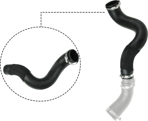 RAPRO R16223 | Turbo Intercoll Çıkış Hortumu (Büyük + Küçük Parca) Transit V347 11 > 14 V363 14 / > 2,2 TDCI 125Ps / 155P