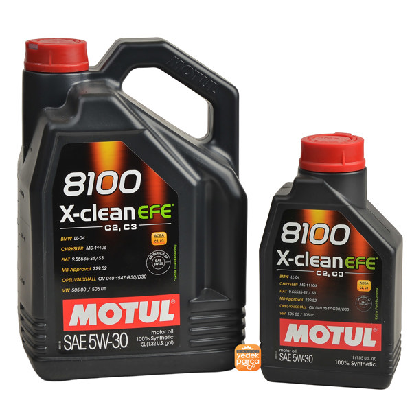 8100 X-Clean EFE 5W30 Partiküllü Motor Yağı (5LT+1LT) 6 LT 2025 Üretim