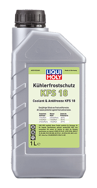 LIQUI MOLY 23152 | KFS 18 Antifriz-35°C | BMW LC 18 | Tüm Araçlar & Elektrikli/Hybrid (Yeşil Renkli)