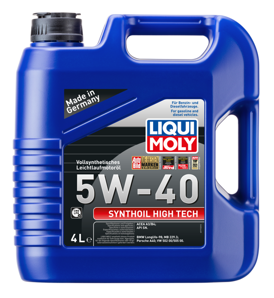 LIQUI MOLY 5W40 Synthoil High Tech Tam Sentetik Motor Yağı 4 Litre (2194)