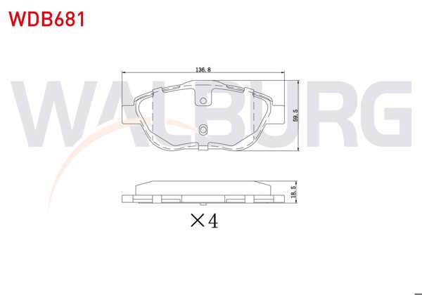 WALBURG WDB681 | Fren Balata Ön C3 II 1.0 1.2 1.4 1.6 09-/ C3 Picasso 1.2 1.6 09-/ C3 Aircross II 1.2 1.6 1.5 17-/ C4 Cactus 1.5 18-/ C4 Cactus Van 19-/ Opel Crossland X 17-/ Corsa F 1.2 1.5 19-/ Ds 3 1.2 1.6 09-/ C4 X