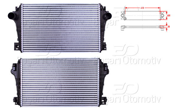 WISCO 1114155-00 | Turbo Radyatörü (Intercooler) 618X400x30 VW Amarok (2Ha, 2Hb, S1b, S6b, S7a, S7b) 2.0 TDI 2010-2013 Amarok (2Ha, 2Hb, S1b, S6b, S7a, S7b) 3.0 TDI 2016 -