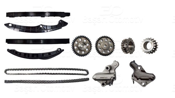 WISCO 1114991-00 | Zincir Seti 6 Parca VW Golf5 Passat Audi A3 1.4 TSI 1.6 FSI 04 >