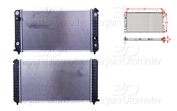 WISCO 2113667-00 | Su Radyatörü Brazing At 667X379x26 Jeep Blazers95 >
