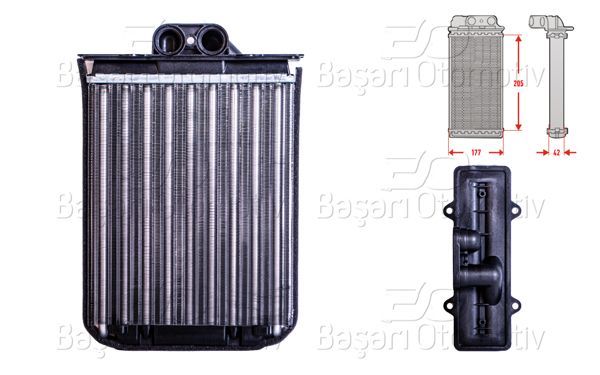 AUTOLUX 2143003-22 | Kalorifer Radyatörü Mekanik Mt-At 205X182 mm Opel Vectra B 1.6 I 1.8 I 2.0 I 2.2 I 2.5 I 2.6 I 95 >