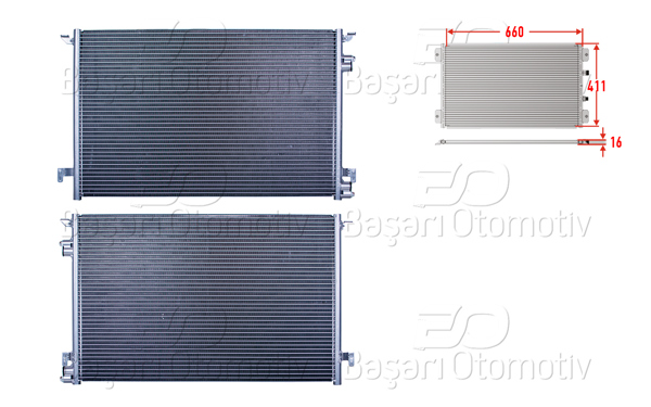 WISCO 2143120-00 | Klima Radyatörü 660X411x16 Opel Vectra C Sıgnum 1.9 2.0 2.2Dtı 02-09