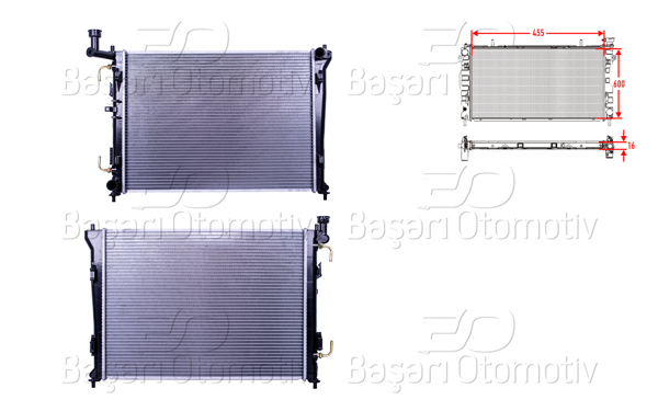 WISCO 3113758-00 | Su Radyatörü Brazing At 600X455x16 mm Hyundai Elantra. i30 1.4I. 1.6I. 2.0I Benzinli 07-11 Kia Ceed 1.4I. 1.6I. 2.0I Benzinli 07-12