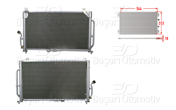 WISCO 3143048-00 | Klima Radyatörü 544X313x18 Daewoo Matız 98-01