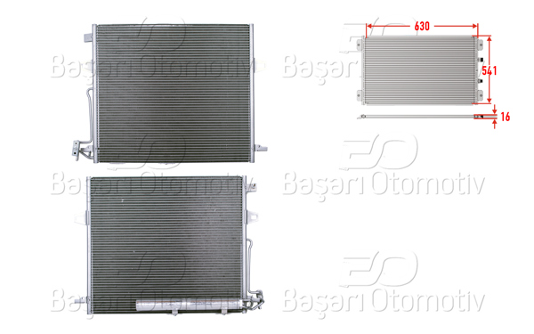 WISCO 3143058-00 | Klima Radyatörü 630X541x16 Mercedes-Benz Ml320 06 >