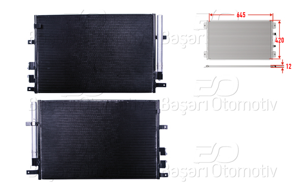 WISCO 3143098-00 | Klima Radyatörü 645X420x12 Alfa Romeo 159 06 >