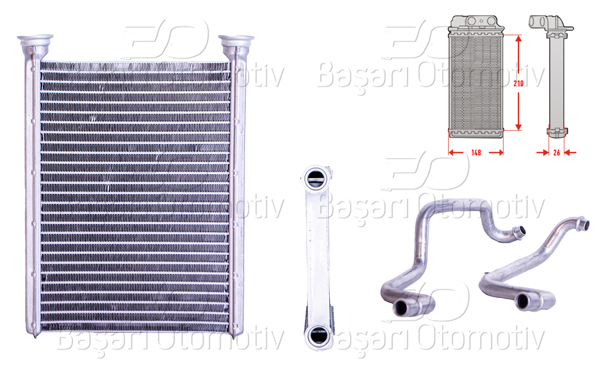 WISCO 3143184-00 | Kalorifer Radyatörü Borulu Brazing 148X210 mm Renault Fluence 1.5 DCI 1.6 DCI Megane 3 1.2 1.4 TCE 1.5 DCI 1.6 16V 1.9 DCI 2.0 DCI Fiat Talento 1.6 D Opel Vivaro 1.6 CDTI 08 >