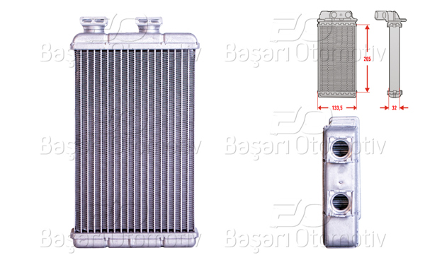 WISCO 3143247-00 | Kalorifer Radyatörü Brazing 203X140 mm BMW 3 316 I 318 D 320 D 323 I 330 D 1998 >