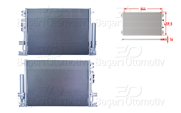 WISCO 3143259-00 | Klima Radyatörü 644X459,5X16 Chrysler 300C 3.0Crd 04 >