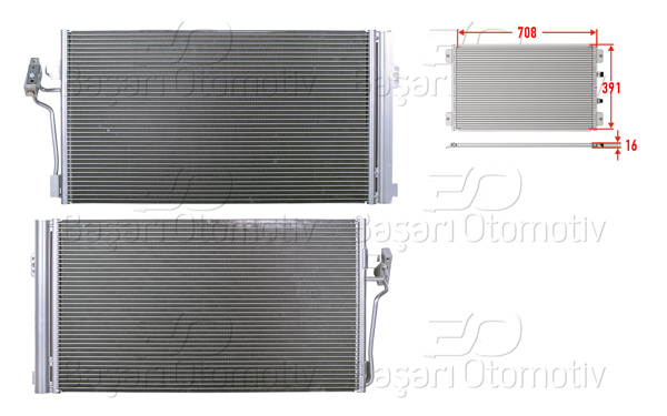 WISCO 3143330-00 | Klima Radyatörü 708X391x16 Mercedes-Benz Vito 04 >