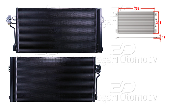 WISCO 3143331-00 | Klima Radyatörü 708X391x16 Mercedes-Benz Vito. Viano 04 >