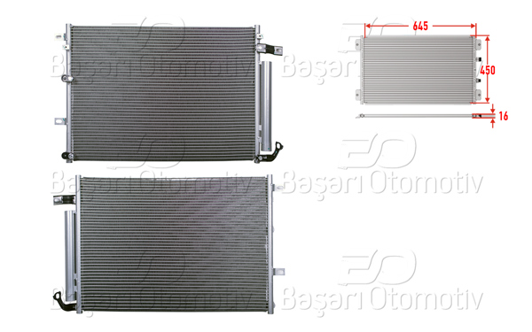 WISCO 3143374-00 | Klima Radyatörü 645X450x16 Jeep Cherokee 2.0 2.2Crd 2.4 3.2V6 13 >