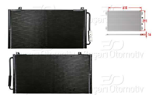 WISCO 3143410-00 | Klima Radyatörü 610X291x16 Rover 200 400 95-05