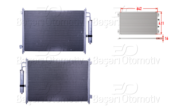 WISCO 3143447-00 | Klima Radyatörü 642X411x16 Nissan Xtraıl2 2.0 2.0 DCI 2.5 07-13