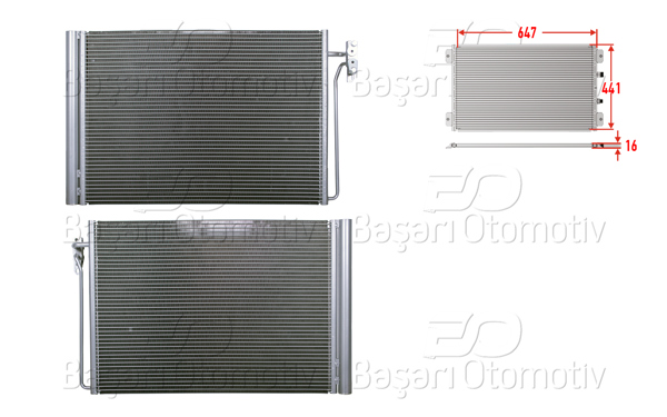 WISCO 3143485-00 | Klima Radyatörü 647X441x16 Range Rover 3.0D. 3.6D 02-12