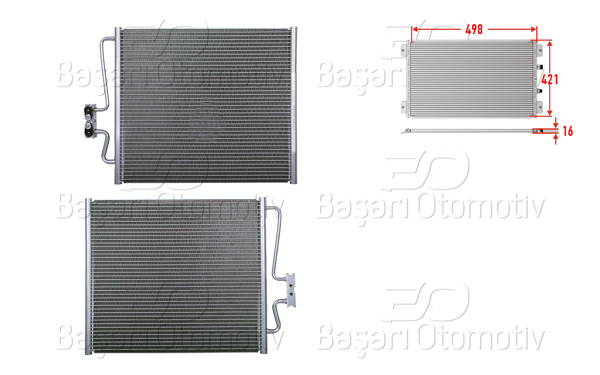 WISCO 3143496-00 | Klima Radyatörü 498X421x16 BMW 7 (E38) 725 Tds 1996-2001 BMW 7 (E38) 730 I 1994-2001Bmw 7 (E38) 735 I 1996-1998