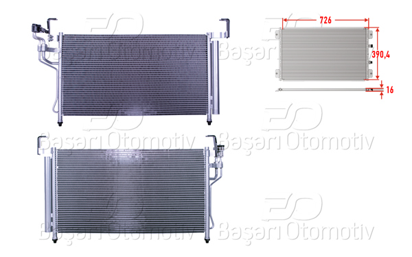 WISCO 3143501-00 | Klima Radyatörü 726X390,4X16 Hyundai H-1 Cargo 2.5 CRDI 2008 > H-1 Travel 2.5 CRDI 2008 >
