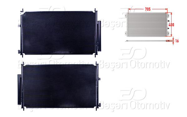 WISCO 3143513-00 | Klima Radyatörü 705X400x16 Honda Cr-V 4 1.6 I-Dtec 2013 > Honda Cr-V 4 1.6 I-Dtec 2013 >