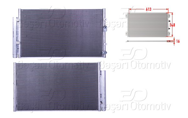 WISCO 3143528-00 | Klima Radyatörü 613X348x16 Subaru Brz 2.0. Toyota Gt86 12 >