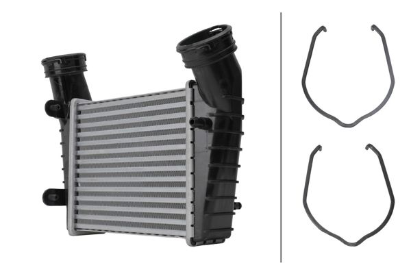 HELLA 8ML366341-571 | Turbo Radyatör Intercooler Avb Awx Avf Bsv Passat 97 > 05 Superb 02 > 08