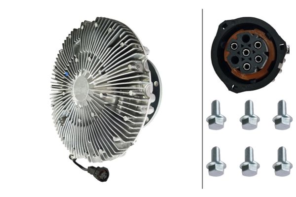 HELLA 8MV366440-081 | Fan Gobegı Elektrikli M-Benz Axor 1840-3240-4140 Yeni Model Om457 Euro5