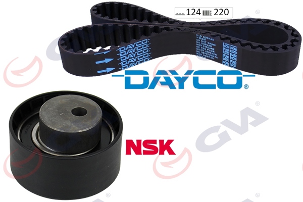GVA 59T2915D | Eksantrik Gergi Kiti 124X220 Brava 1.2 16V-Bravo I-II 1.2-1.4 Egea-Doblo 1.4-Linea 1.2-Marea-Pal Io 1.2