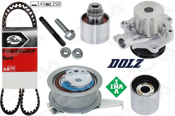 GVA 59WPK7560G | Devirdaimli Triger Seti Golf7-A3-Leon-Passat-Tiguan 1.6-2.0 TDI 13 > Clha / B-Dcxa-Crlb-Cuvc-Crka-Crkb -