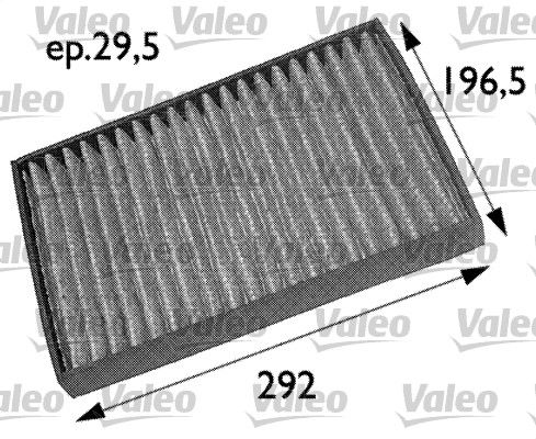 VALEO 698709 | (X) Polen Filtresi Karbonlu Opel Astra F 1.6 98-02, Astra G 1.6 98-09