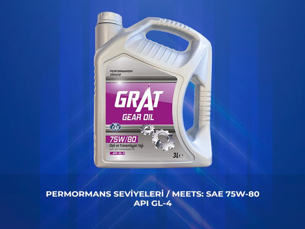 GRAT 75W803LT | Şanzıman ve Direksiyon Yağı 75w80 3 LT Kırmızı Renk ATF 3 | 1 Adet