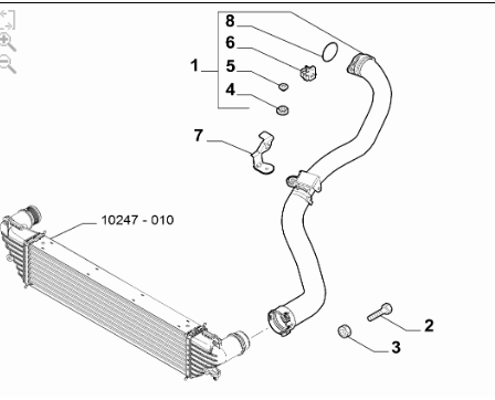 OPAR 52082487 | Fiat Egea 2015- 1.3 Dizel Euro 5 İntercool Hava Çıkış Borusu